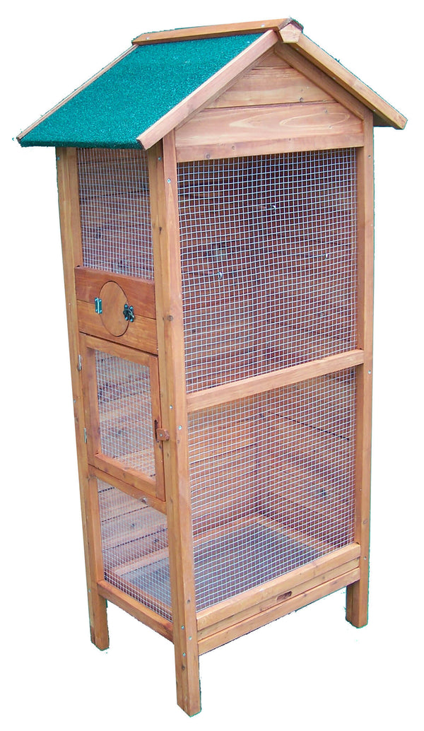 Voliera da Esterno 77x55x158 cm in  Legno Naturale prezzo