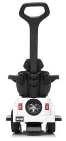 Macchina a Spinta per Bambini con Parasole con Licenza Jeep Rubicon Bianca