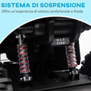 Quad Elettrico per Bambini 12V con Fari e Pedale Blu   