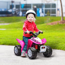 Quad Elettrico per Bambini licenza ufficiale HONDA con Luci LED Clacson e Pedale Rosa  
