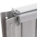 Rampa per Sedia a Rotelle Pieghevole 61x74x5 cm in Alluminio con Bordi Esterni Argento  