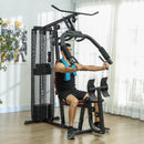 Stazione Fitness Multifunzione con 45 kg di Pesi 160x108x200 cm Nero  