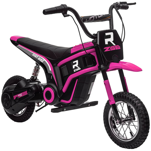online Moto Elettrica per Bambini con Acceleratore Manuale 2 Velocità 8-16km/h Rosa