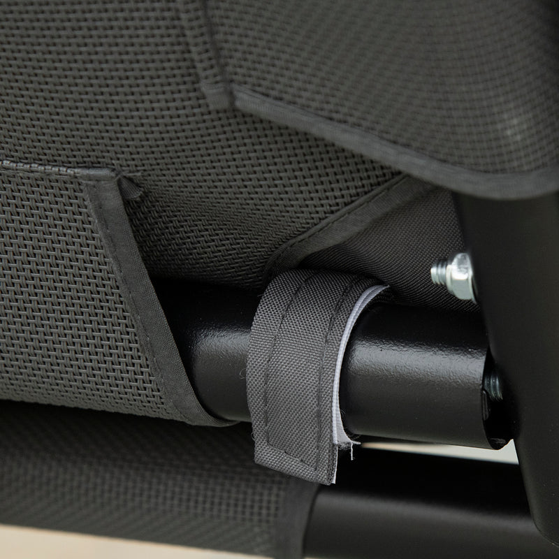 Dondolo da Giardino 2 Posti 144x117x173 cm con Tettuccio Regolabile e Cuscini in Acciaio e Poliestere Grigio 