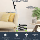 Stepper con Manubrio Monitor LCD 55x44x108 cm Bianco e Verde  