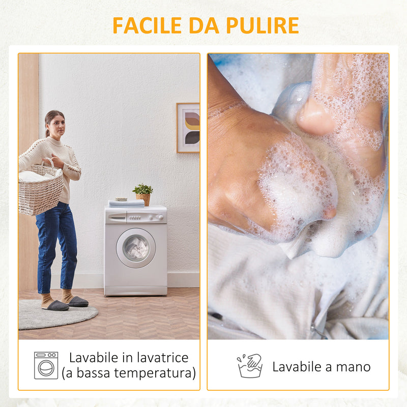 Coperta Plaid Dubleface 203x152x0,5 cm in Flanella 330 GSM Grigio