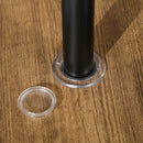 Tavolo da Giardino con Foro Centrale per Ombrellone 94Lx94Px71A cm in Acciaio Marrone