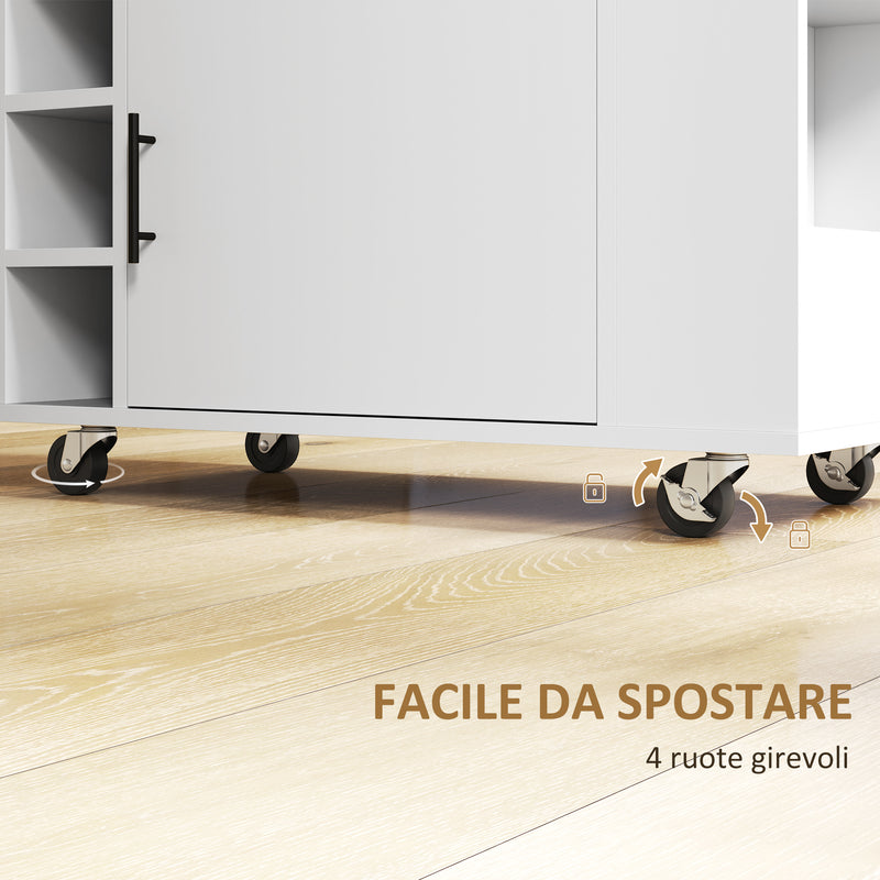 Carrello da Cucina 83x40x83 cm Armadietto e Portabottiglie Rovere   