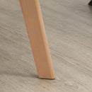 Set 2 Sedie Imbottite 54x57x80 cm in Velluto e Legno Grigio