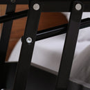 Comodino 2 Cassetti e Ruote con Piano Sollevabile 50x40x50 cm in Legno Grigio