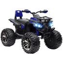 Quad Elettrico per Bambini 12V con Fari e Pedale Blu   
