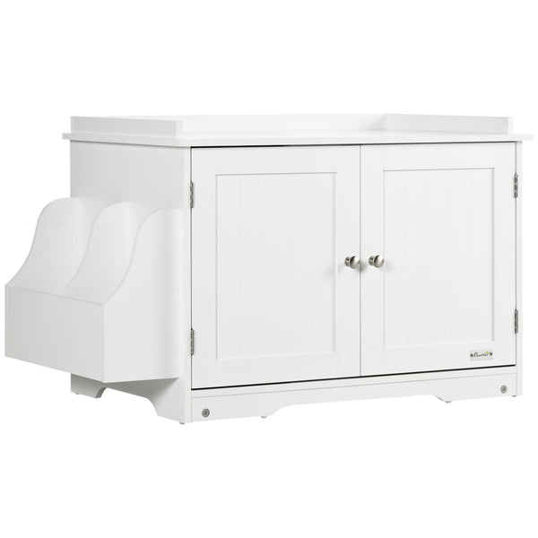 prezzo Mobile Lettiera per Gatti a 2 Ante con Divisorio Interno Regolabile 86x48x52 cm Bianco
