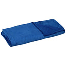 Coperta Reversibile 203x152x0,5 cm in Flanella 330 GSM Blu Scuro