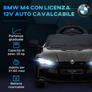 Macchina Elettrica per Bambini Licenza BMW M4 con Telecomando Nero  