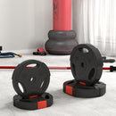 Set di 4 Dischi Pesi per Bilanciere totale 30KG - 2x5kg e 2x10kg     