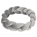 Cuccia per Cani e Gatti Imbottito e Lavabile con Cuscino Separato 55x14 cm Grigio 