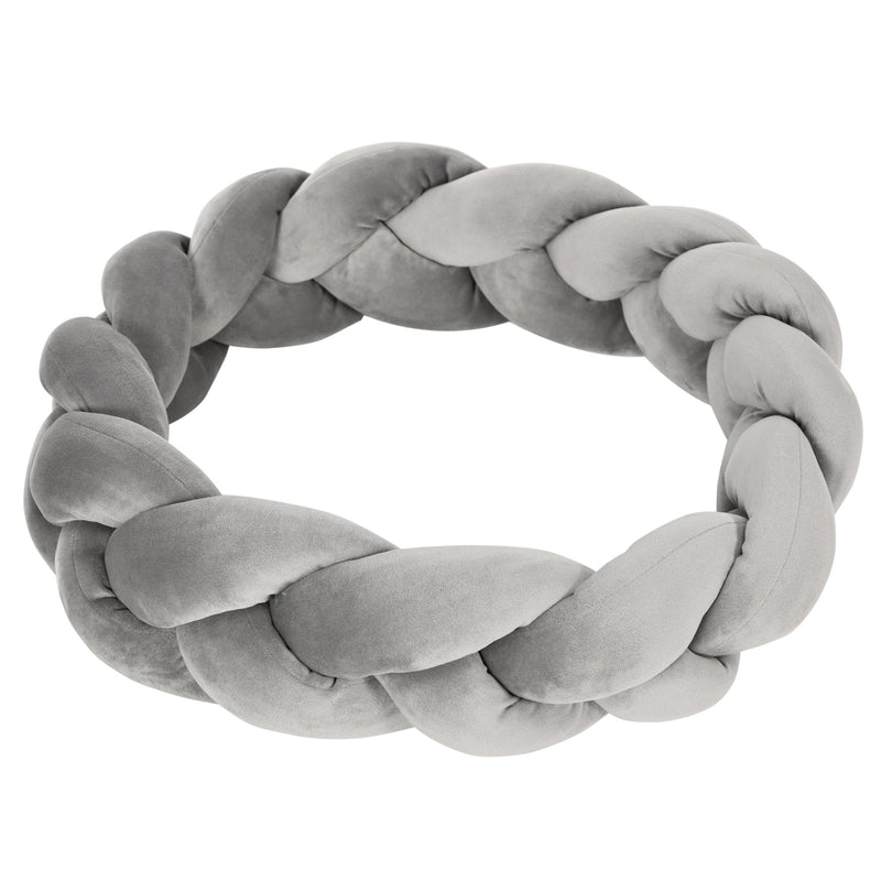 Cuccia per Cani e Gatti Imbottito e Lavabile con Cuscino Separato 55x14 cm Grigio 