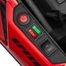 Go Kart Elettrico per Bambini 24V 12km/h con Seggiolino Regolabile Rosso  