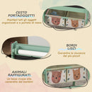 Lavagna per Bambini 3 in 1 54x46,5x93 cm con Cavalletto Verde