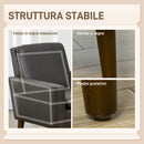 Poltrona per Salotto Moderna 75x78x81 cm in Finta Pelle Imbottita Marrone  