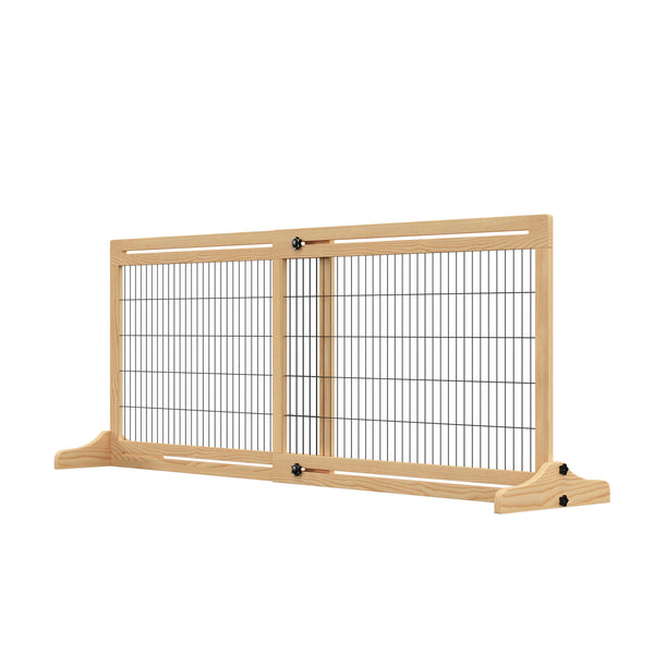 Cancelletto di Sicurezza per Cani 104-183x36x69 cm Estensibile in Legno acquista
