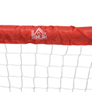 Set 2 Porte da Calcio Pieghevole da Esterno con 4 Picchetti 90x36x60 cm in Acciaio e Tetrolon Rosso