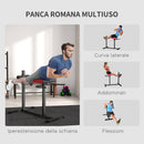 Sedia Romana Regolabile su 6 Posizioni 110x70x95 cm Nero  