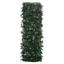 Arella Siepe Sintetica Artificiale a 2 Sezioni 200x100 cm da 356 Foglie di Edera Verde e Marrone    