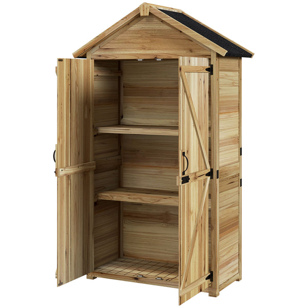 online Casetta Box da Giardino per Attrezzi 102x54x177 cm in Legno di Abete