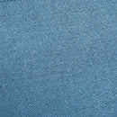 Poltrona Imbottita 76x68x80 cm  in Tessuto Effetto Lino Blu