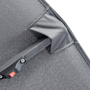 Ombrellone Doppio da Giardino 295x150x219 cm in Acciaio e Poliestere Grigio