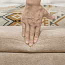 Panca Fondo Letto Imbottita con Vano Contenitore 110x40x43 cm Beige  