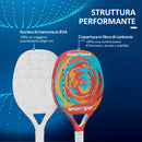 Racchetta Padel in Fibra di Carbonio con Impugnatura Antiscivolo e Borsa di Trasporto    