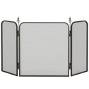 Parascintille con Antine 96x1,3x56 cm in Metallo Nero  