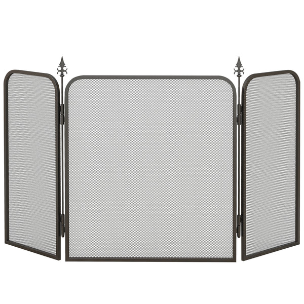 sconto Parascintille con Antine 96x1,3x56 cm in Metallo Nero