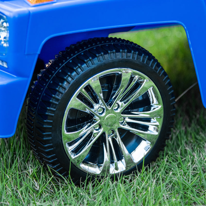 Auto Macchina Cavalcabile Fuoristrada per Bambini Clacson e Musica Blu 