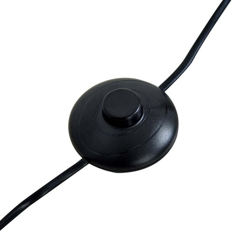 Lampada da Terra in Legno con 3 Ripiani e Paralume in Tessuto 45x45x148 cm  Grigio