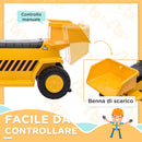 Escavatore Elettrico per Bambini 6V Giallo e Nero