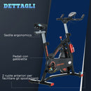 Cyclette Volano da 10kg 47x120x104,5-117 cm con Schermo LCD e Resistenza Magnetica