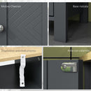 Mobile Bagno Salvaspazio 1 Anta 1 Ripiano 32x30x80 cm in Legno Truciolare e MFD Grigio