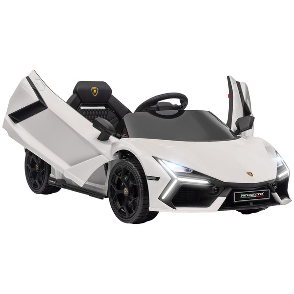 Macchina Elettrica per Bambini Licenza Lamborghini Revuelto 12V Guida Manuale e Telecomando Bianco online