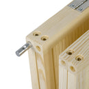 Paravento Separè 4 Pannelli da Interno 180x1,6x180 cm in Bambù di Rattan