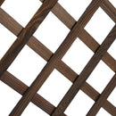 Fioriera da Giardino con Traliccio 72,5x31,5x149,5 cm in Legno di Abete Carbonizzato