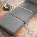 Poltrona Letto Singolo da Terra Salvaspazio 80x75x74 cm in Tessuto Grigio 