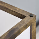 Lampada da Terra Attacco E27 Potenza 40W con Mensole in MDF Colore Legno  