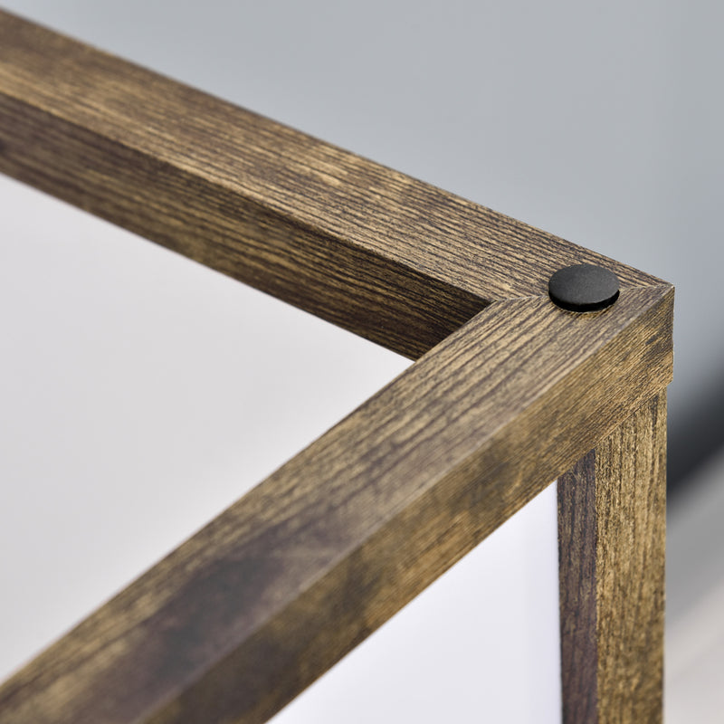 Lampada da Terra Attacco E27 Potenza 40W con Mensole in MDF Colore Legno  