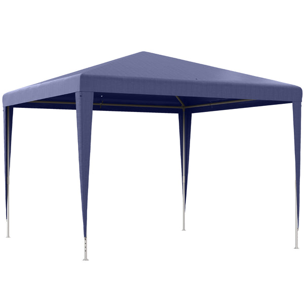 acquista Gazebo da Giardino 293x293x252H cm Pieghevole e Portatile con Copertura Anti UV Blu