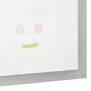 Specchio da Bagno 70x50 cm con Cornice a LED Argento