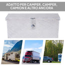 Cassetta Portautensili da 2 kg 50x15,5x20,5 cm con Chiusura a Chiave In Alluminio   