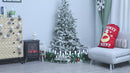 Künstlicher Weihnachtsbaum mit Schnee bedeckt 180 cm 472 Spitzen Grün